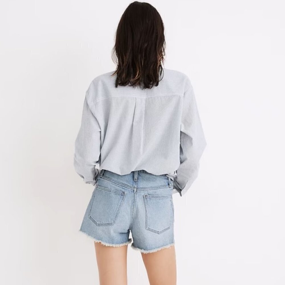 Madewell The Perfect Jean Short in Balsam Wash Tencel Denim Edition 25 - Picture 2 of 7